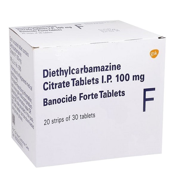 Dietilcarbamazina 100 mg